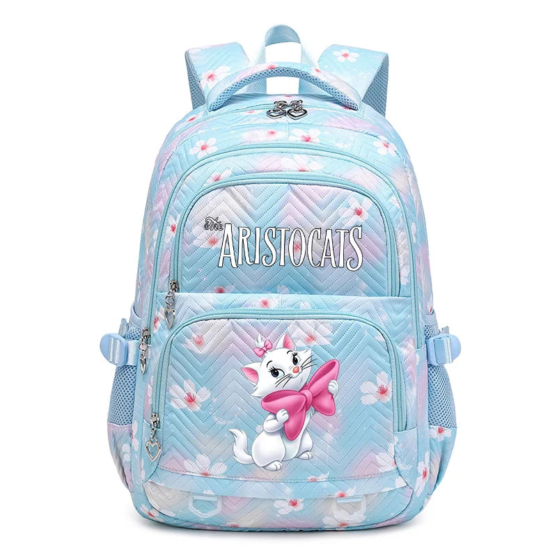 Disney The Aristocats Marie Waterproof Women Backpack Female Travel Bag Backpacks Schoolbag for Teenage Girls Bookbag Mochila