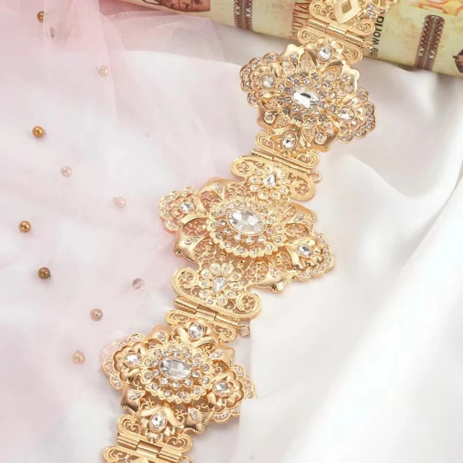 Moroccan metal belt ethnic wedding jewelry Algerian long-distance dress body chain bride belt wedding gift