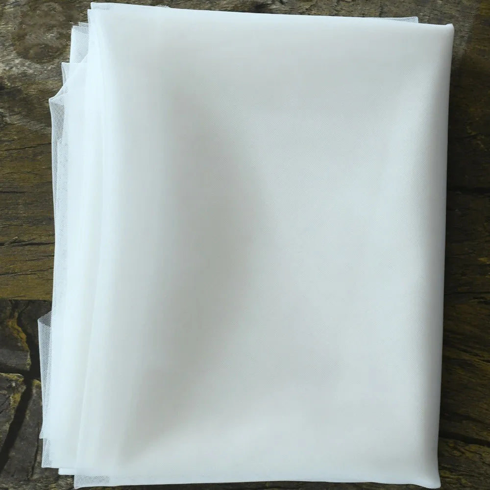 Satin Ribbon Wedding Veils 2024 Tea Length Two Layer with Comb Bridal Veil Party Bride Veils Women Hair Accessory
