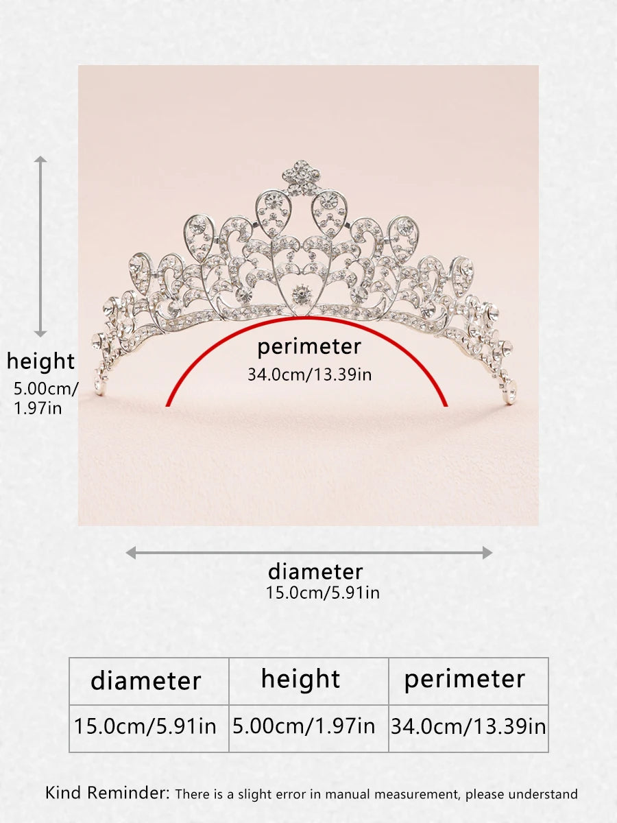 Itacazzo bridal headwear crown, classic Tiras suitable for women's weddings and birthday parties