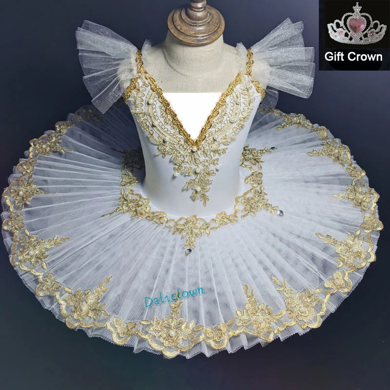 Professional Ballet Tutu Women Girls Ballet Dress Kids Adult Pancake Tutu Ballerina Princess Birthday Party Dress Ballet Costume