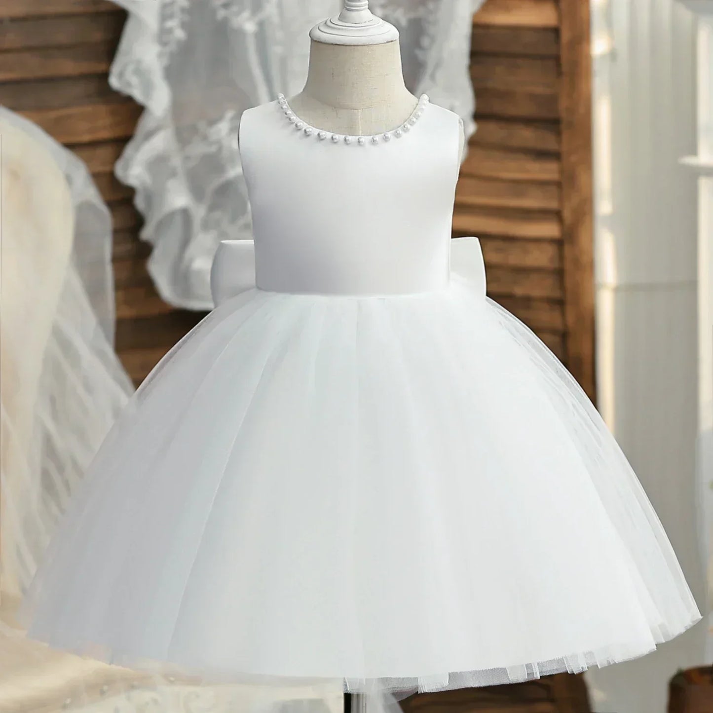 Baby Girls 1st Birthday Pink Princess Dress for Luxury Embroidery Costumes Kids Baptism Party Beading Clothes Toddler Dresses