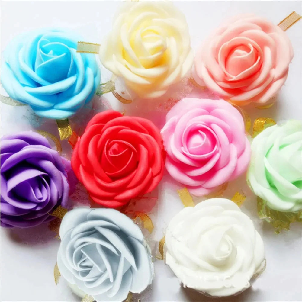 10Pcs Artificial Rose Wrist Flower Team Bride To Be Bridesmaid Gift Wedding Decoration Bridal Shower Bachelorette Party Supplies