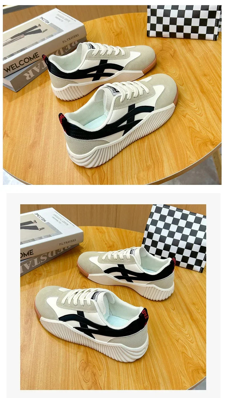 Women Sneakers 2025 New Sports Shoes for Women Fashion Comfort Sneakers All-match Thick Sole Lightweight Casual Running Shoes