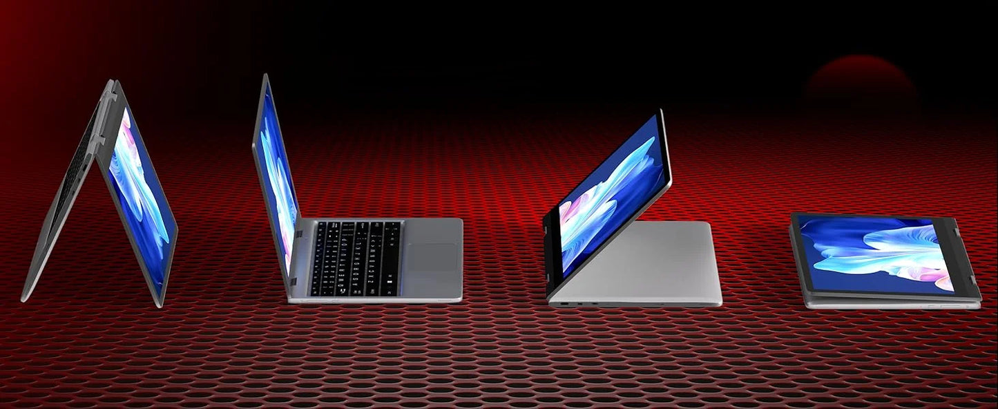 11.6" Portable 2 in 1 mini Laptop Computer Touch Screen Intel Celeron N4020 8GB RAM 512GB SSD Windows 11 Pro Office Learning PC