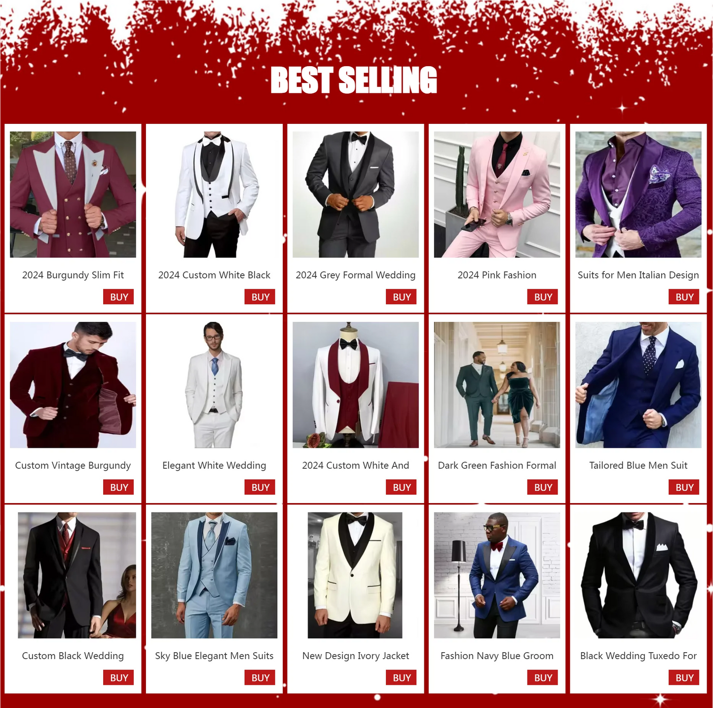 2024 Latest Coat Pant Designs White Men Suit Black Shawl Lapel Formal Tuxedos Wedding Suit For Men Prom Party Dress With Pants