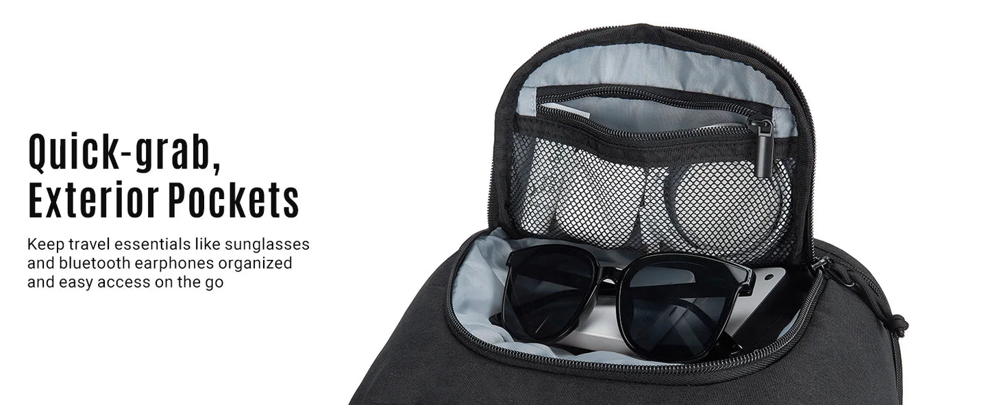 LIGHT FLIGHT Travel Backpack for Men TSA Large Airplane Cabin Backpack Lightweight Waterproof Laptop Backpack Urban Style