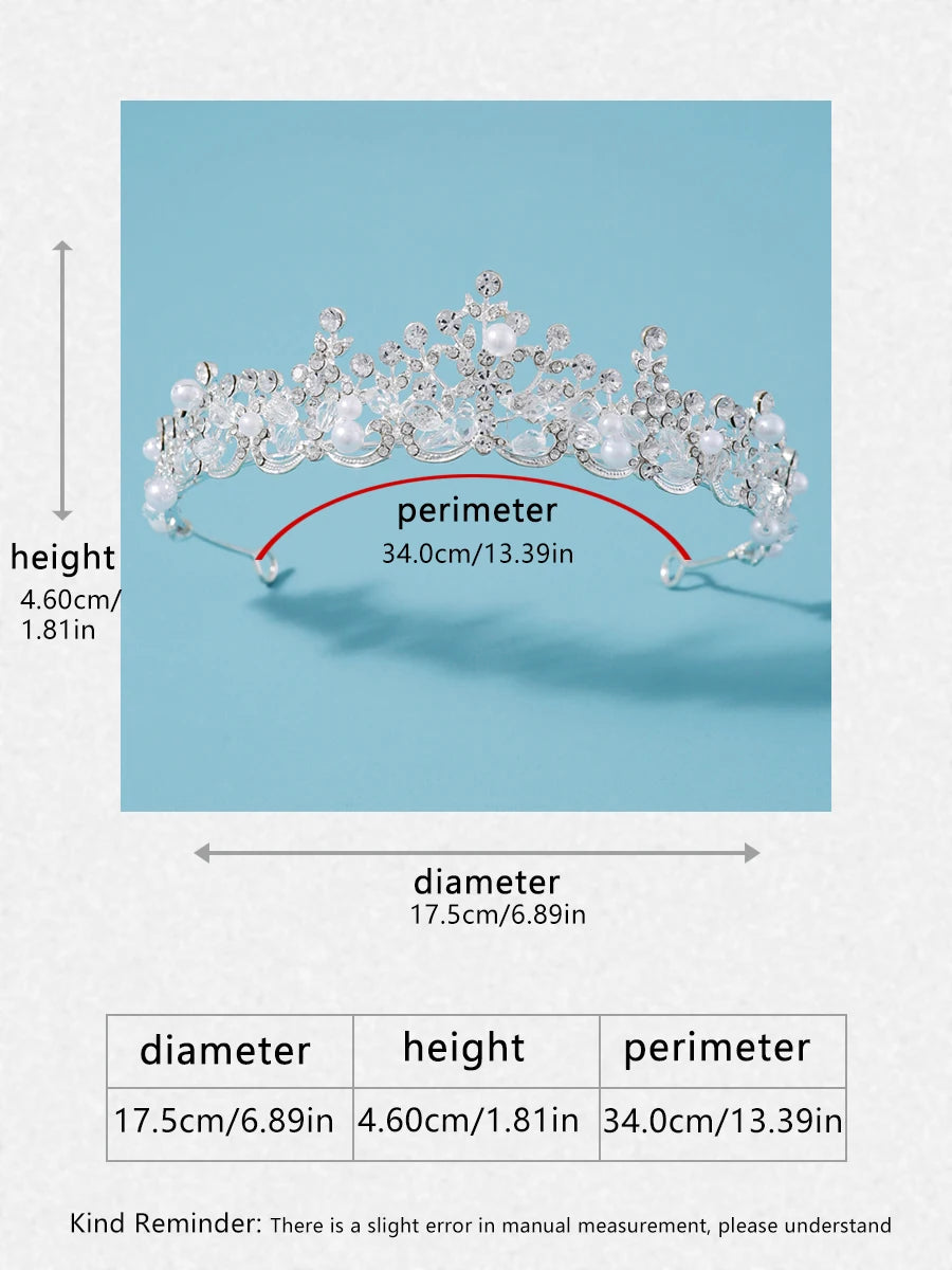 Itacazzo bridal headwear crown, classic Tiras suitable for women's weddings and birthday parties