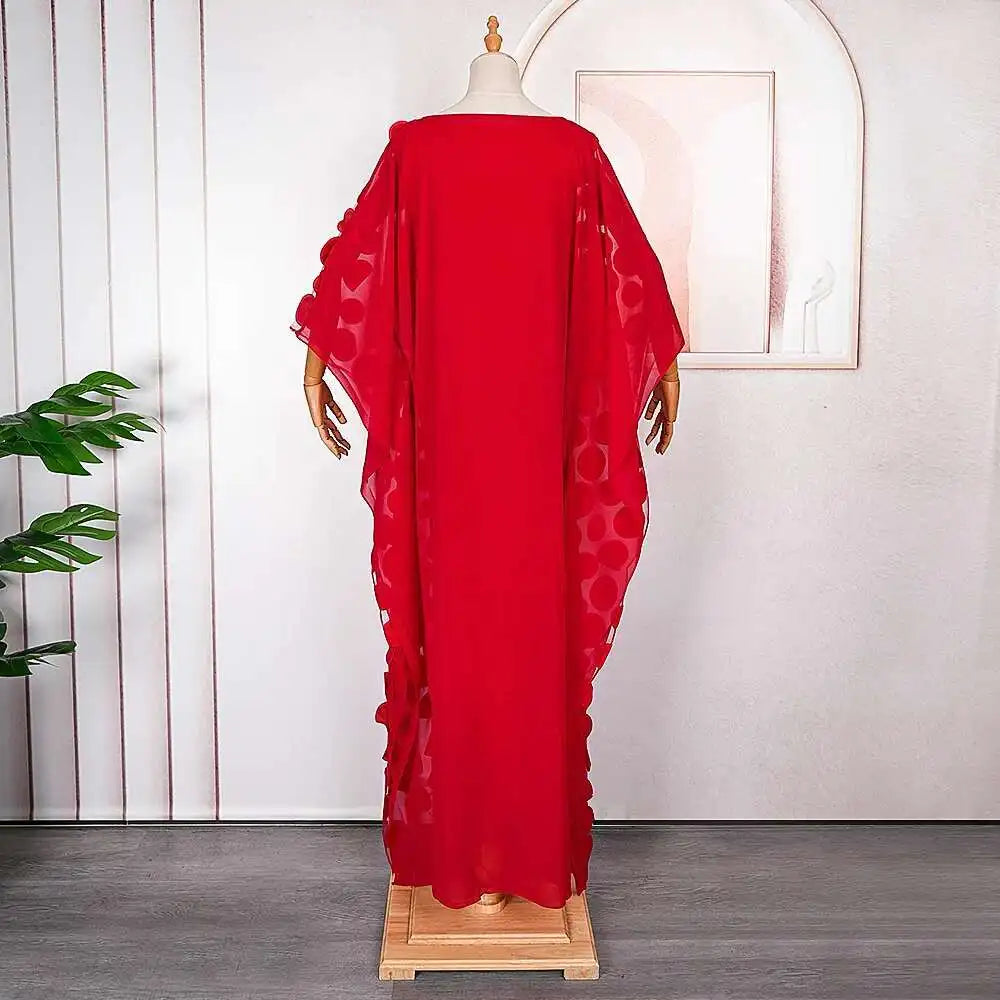 Abayas For Women Dubai African Muslim Fashion Dress Caftan Marocain Evening Party Dresses Chiffon Boubou Robe Djellaba Femme
