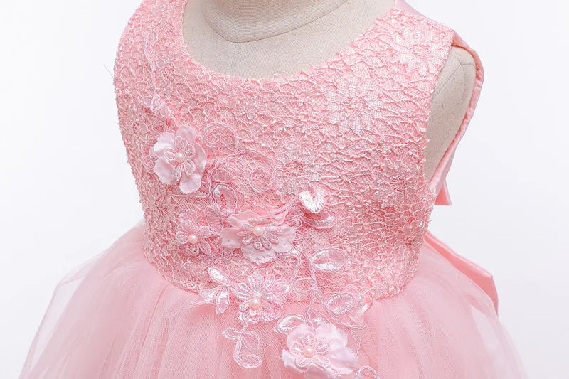 Newborn Clothes Baby Princess Christmas Dresses For Baby Girls Birthday Dress Infant Party Evening Baptism Wedding Gown 0-24M