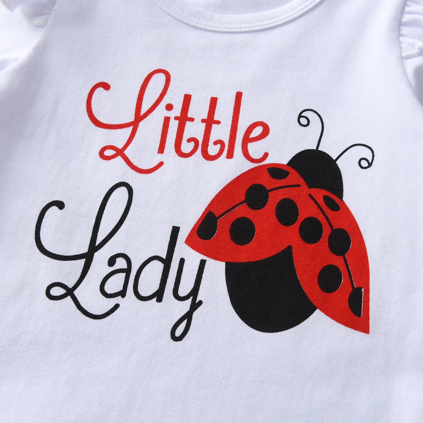 0-2 Years Toddler Baby Girl Spring Autumn Clothes Set Insect Pattern Long Sleeve Top and Pants Headband Three Pieces Outfit Set