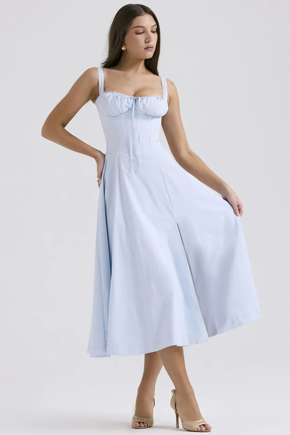 Women Beach Vacation Dress French Lazy Style Dress-Solid Color Or Printed Multi-Color Spring Summer 2025 New Arrival