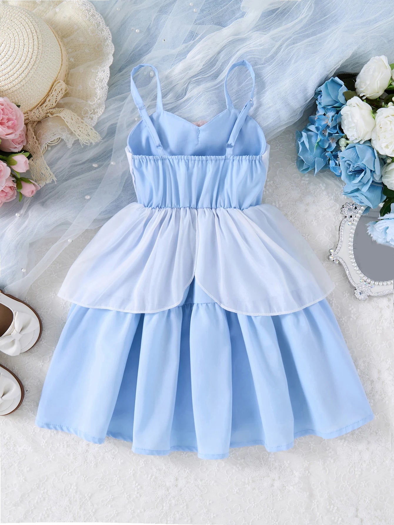 Summer Girl Dress Pink Stripe Suspender Dress Casual Princess Vestidos 2-10Y Children Clothing Sweet Baby Daily Outfits Fashion