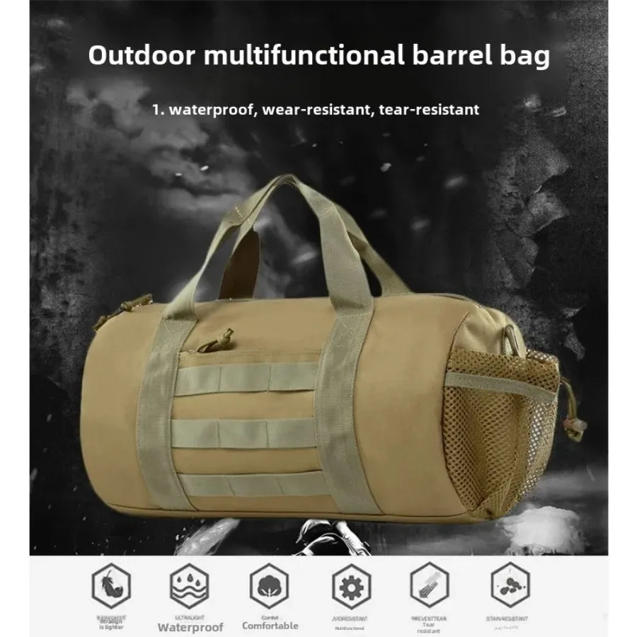 Men's large-capacity wet and dry separation crossbody handheld sports training gym bag short trip luggage bag travel bag