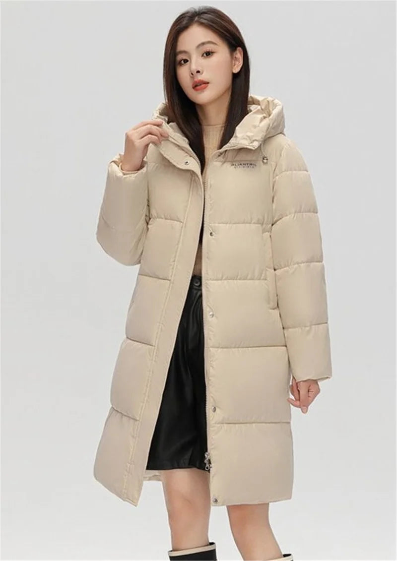 2025 New Long Winter Jacket Women Parkas Down Cotton Jackets Warm Hooded Outwear Female Thick Cold Snow Wear Coats Puffer Jacket
