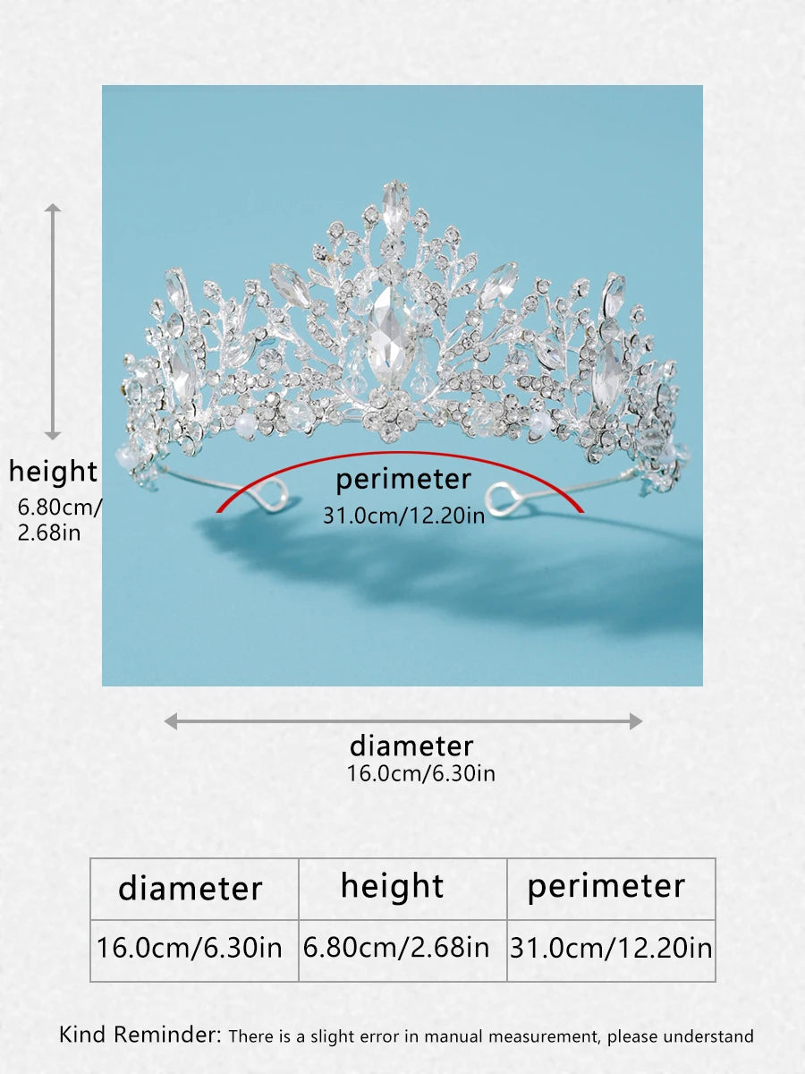 Itacazzo bridal headwear crown, classic Tiras suitable for women's weddings and birthday parties