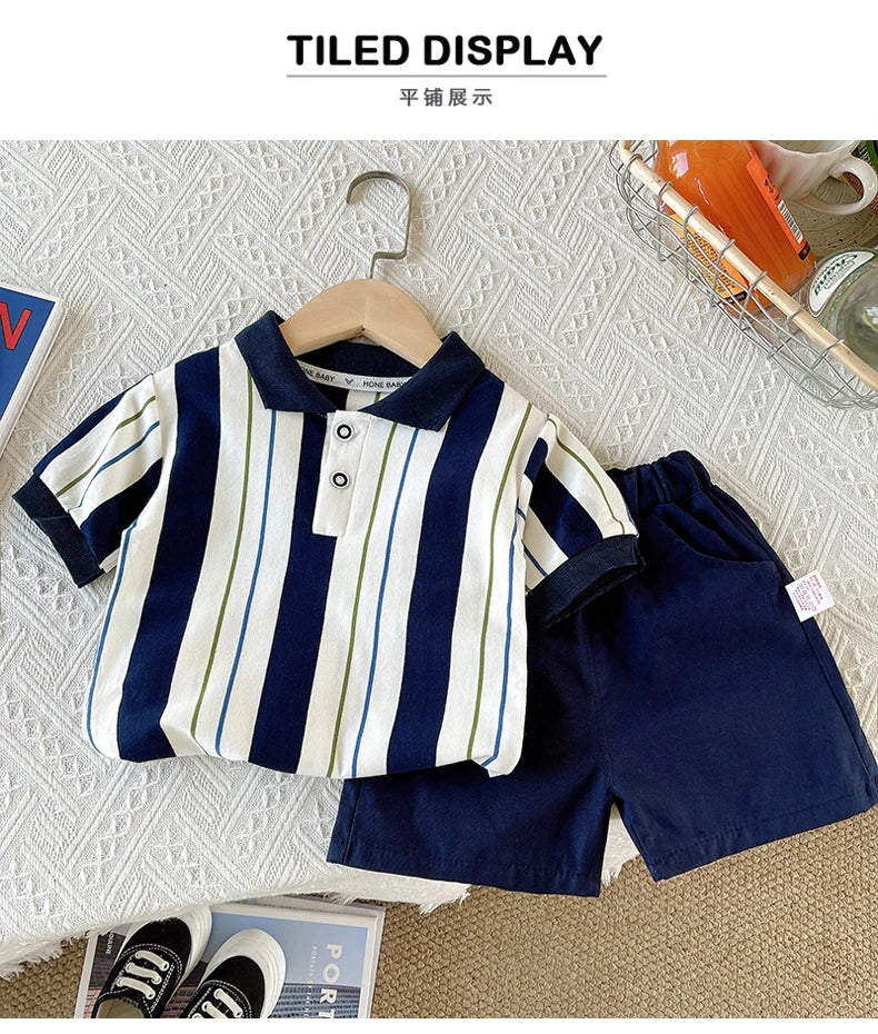 IENENS Summer Solid Color Clothes Sets Short Sleeves Tops + Shorts Baby Toddler Clothing Suits 1 2 3 4 Years Kids Outfits