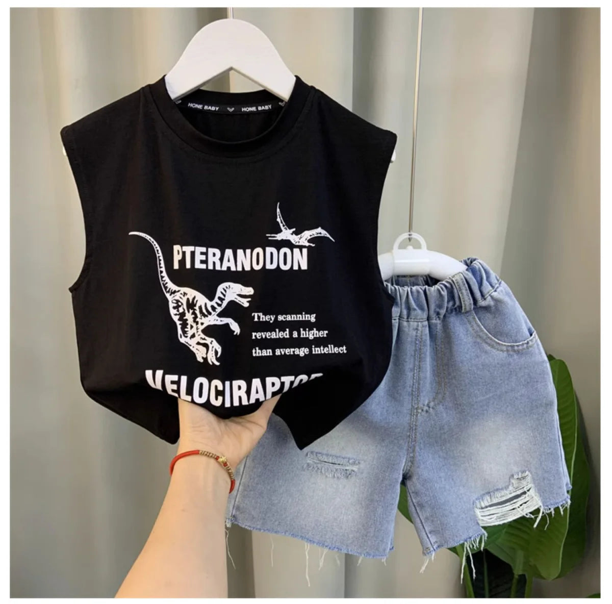 Boys Clothing Set New Fashion Baby Summer Sleeveless Clothing Children's Short Sleeve T-shirt Shorts Two Piece Set