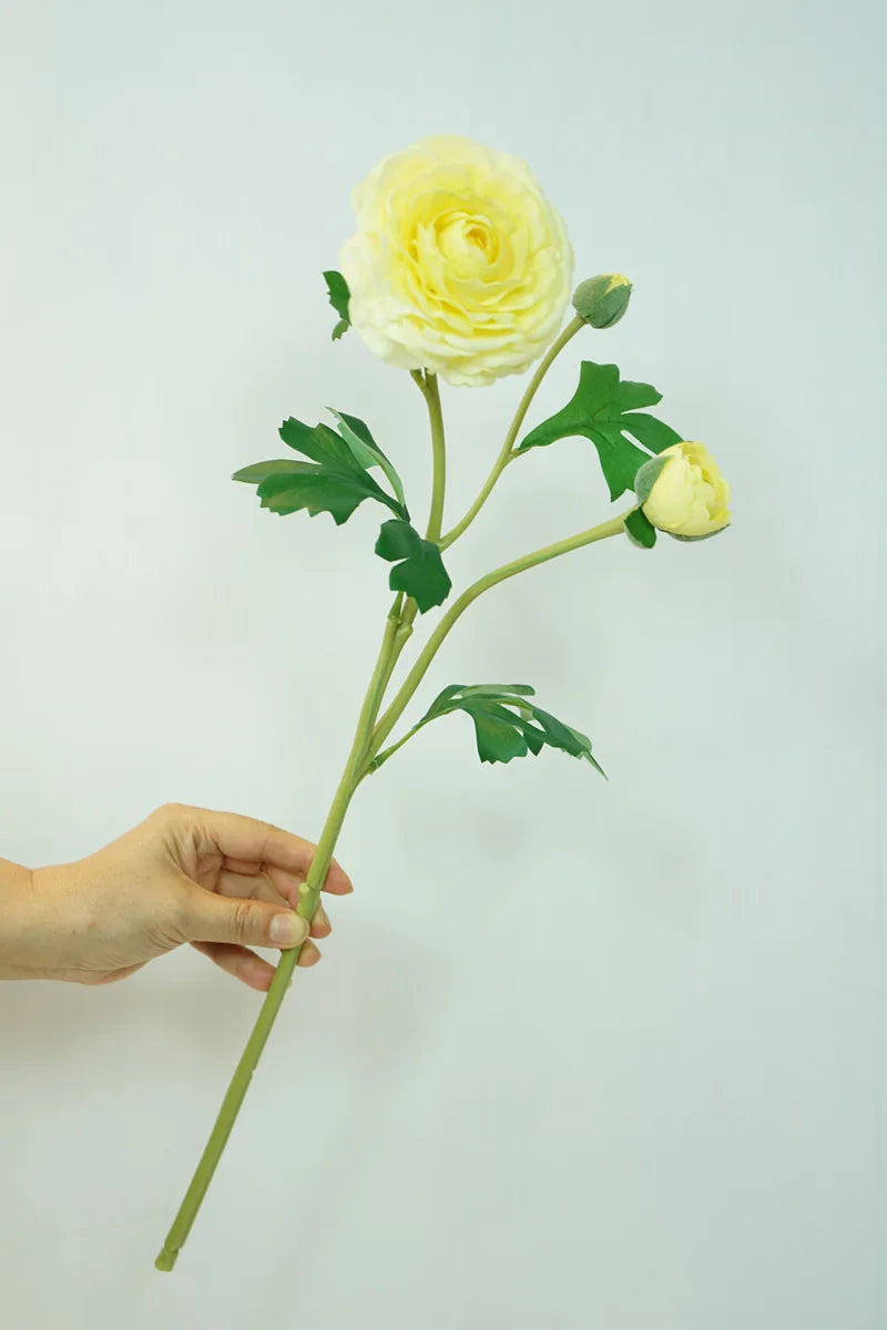 4Pc Hand Feel Moisturizing 3Heads Dew Lotus Artificial Real Touch Flowers Wedding Decor Bridal Bouquet Home Decoration Ornaments