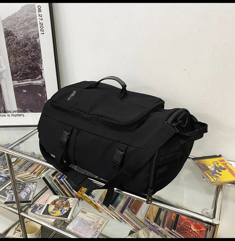 Men Large Travel Shoulder Bag Waterproof Sport Duffle Backpack Outdoor Luggage Pack Trip Bucket Rucksack Function Mochila XA380C