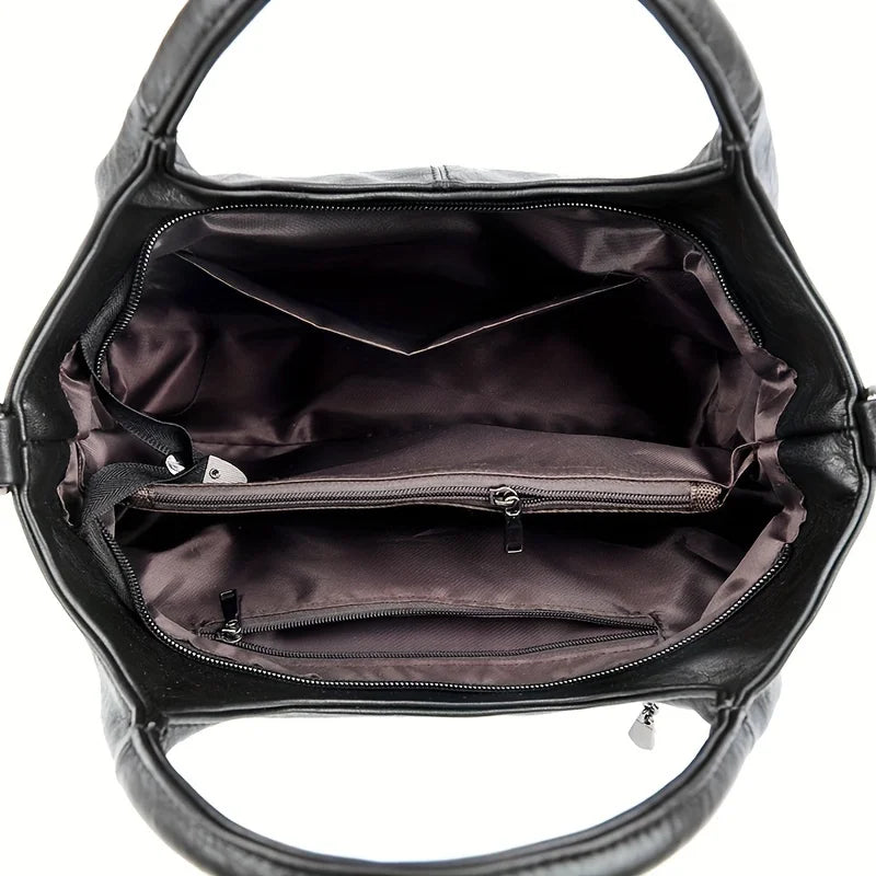 2025 trendy women's handbag, leisure cross-body bag for mothers, multi-functional shopping bag with zipper closure