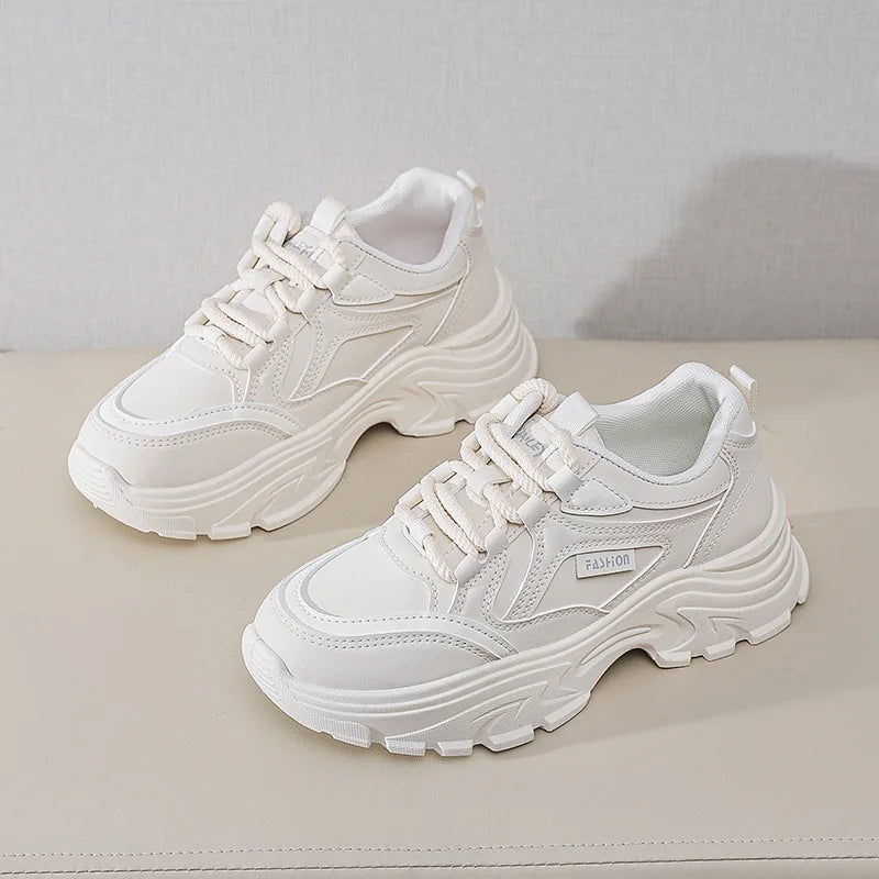 Sneakers for Women Autumn New Style, Korean Version Versatile Thick-Soled Single Shoes, Sports Shoes Running Casual Shoes