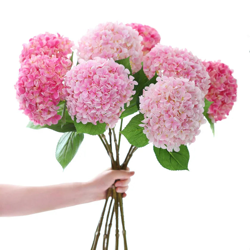 58cm Beautiful Silk Artificial Flowers Hydrangea bouquet for Home Party Wedding living room decoration accessories