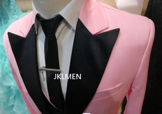 2023 Men 3 Pieces Suits For Men Custom Made Groom Groomsmen Tuxedos Wedding Men Suit Terno Masculino(Jacket+Pant+Vest)