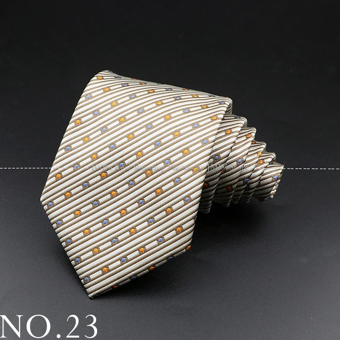 New Design Wedding Men Tie Brown Solid Striped Paisley Flower Neckties Men Business Dropshipping Groom Collar Accessories Gift