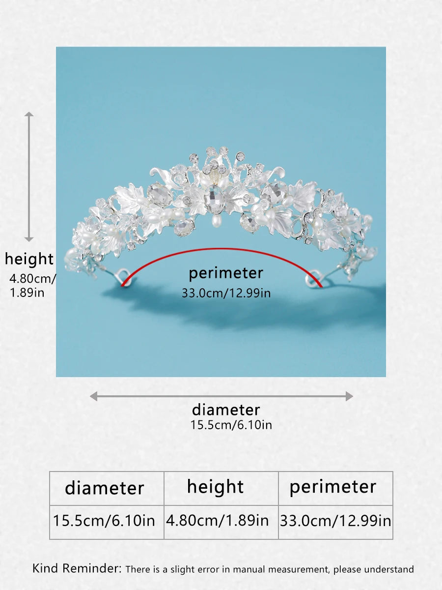 Itacazzo bridal headwear crown, classic Tiras suitable for women's weddings and birthday parties
