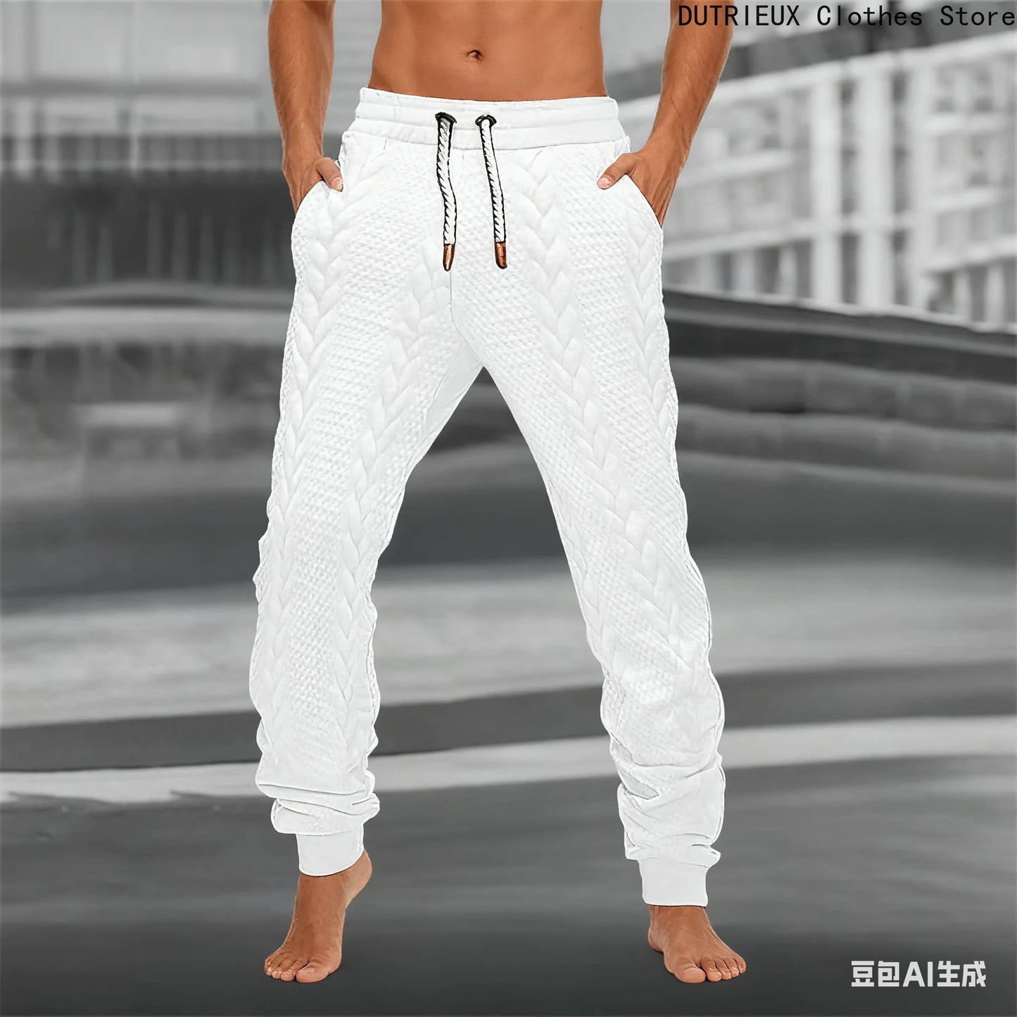 Fall/Winter Men's Pants, Soft and Comfortable Casual Sportswear Pants, Fashionable Street Business Men's Trousers