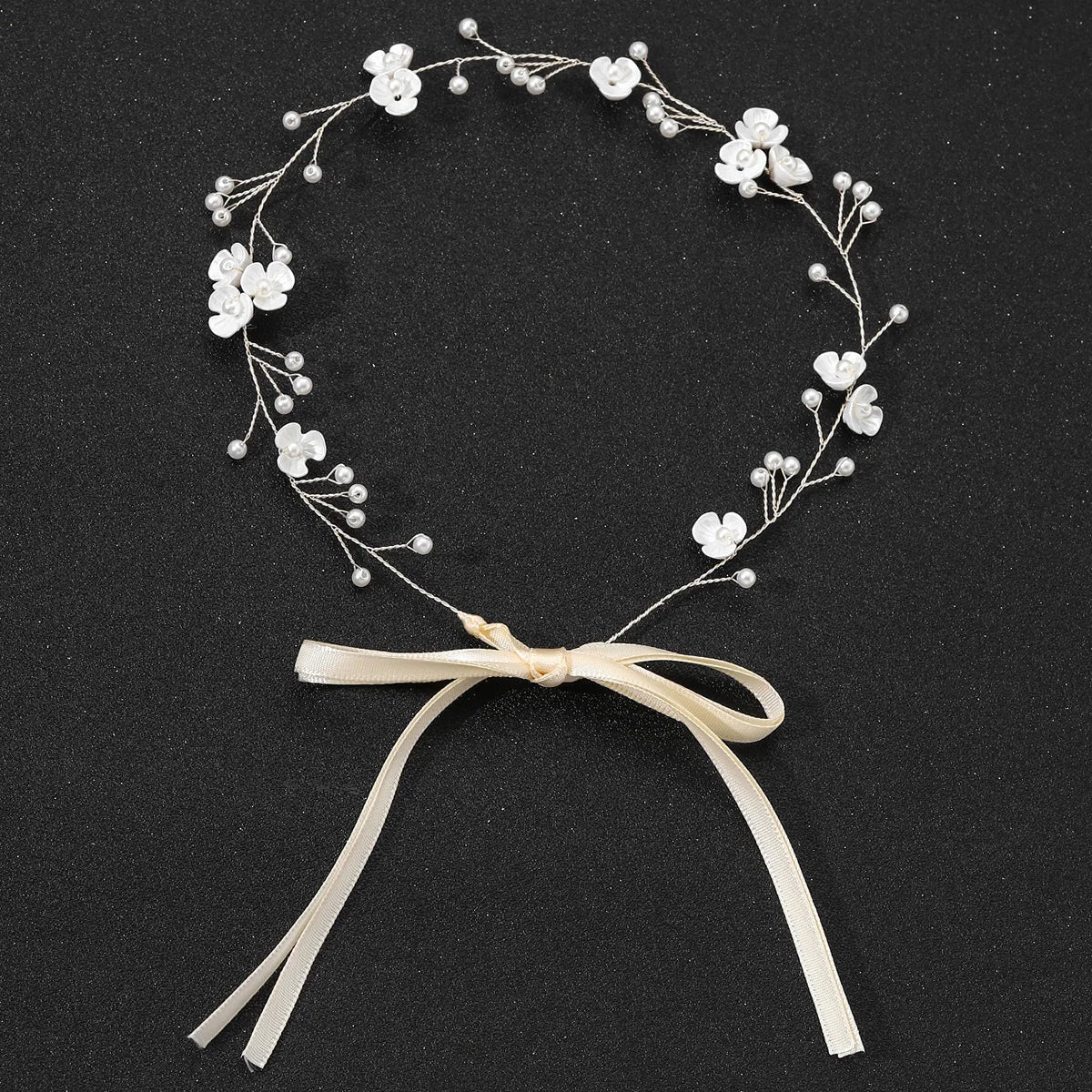 Bridal Wedding Headbands Handmade Bride Tiaras Shiny Rhinestone Flower Hairband Bridal Headpeice Hair Accessories For Women Girl
