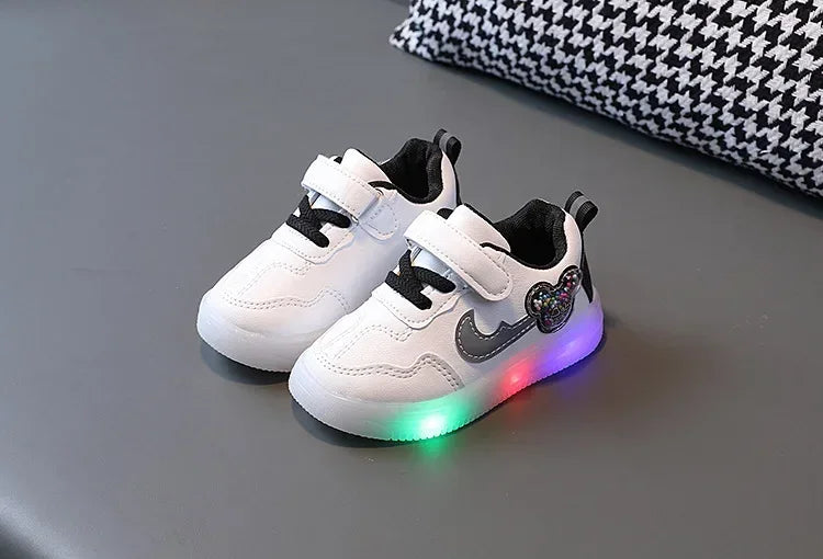 Tenis Children Led Shoe Boys Girls Lighted Sneakers Glowing Shoe for Kids Soft Soled Breathable Casual Infant Toddler Baby Shoes