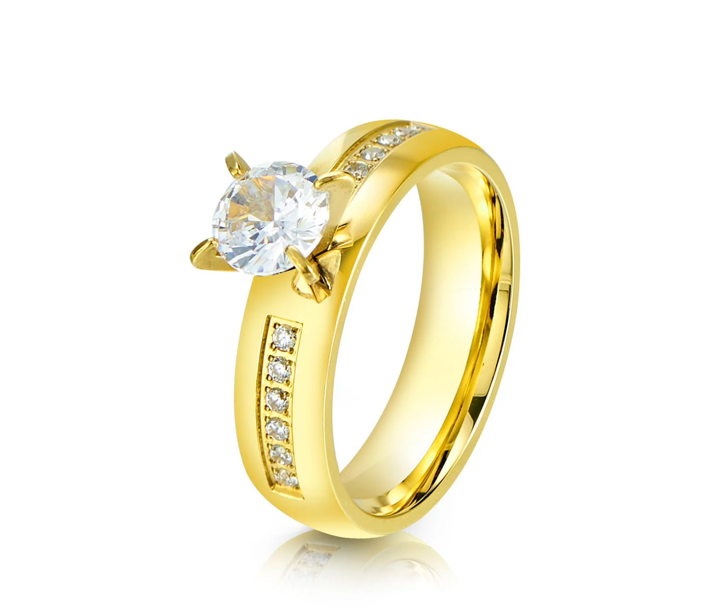 western designer dubai African fine 18k gold plated ladies jewelry cz diamond bridal wedding engagement rings for women girls