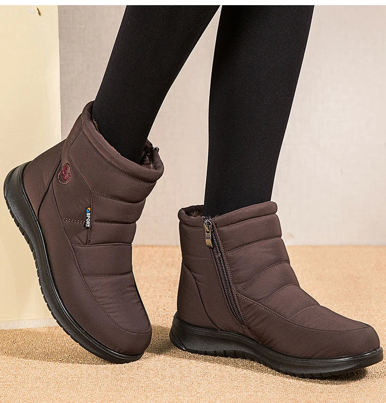 Women's Boots 2024 Ankle Boots For Women Shoes Winter Botines Warm Fur Snow Boots Waterproof Winter Botas Mujer Combat Boot