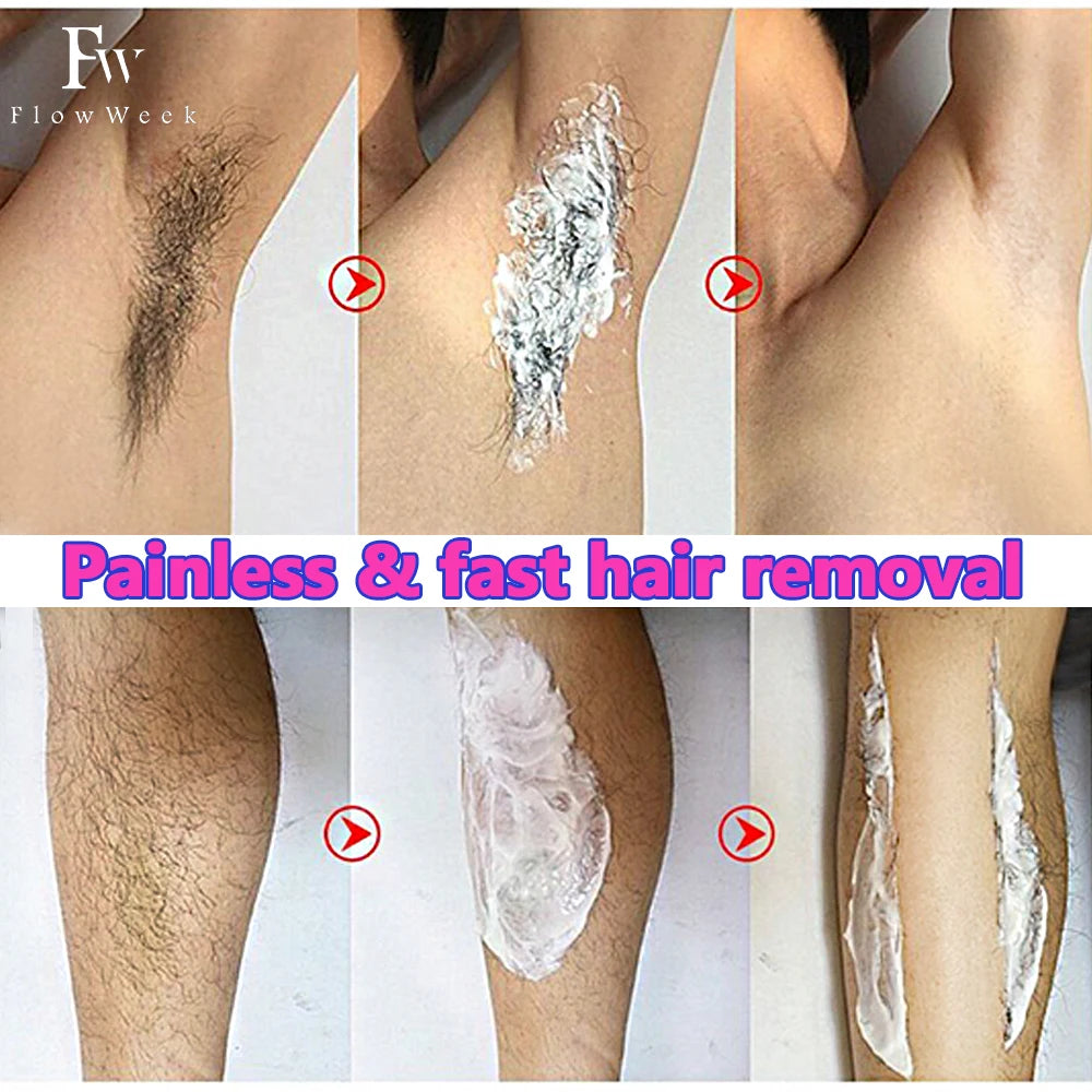 Painless Hair Removal Underarm Private Facial Body Leg Hair Remove Cream Skin Care Powerful Beauty Hair Removal For Men Women