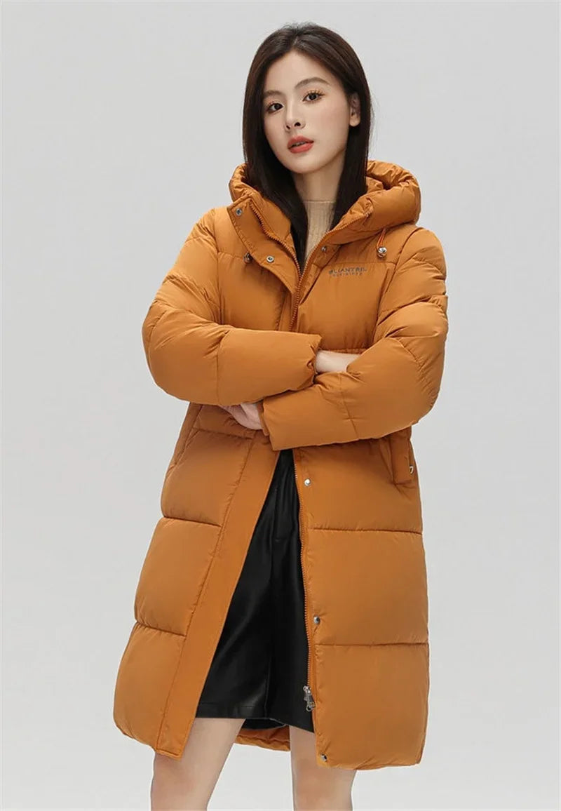 2025 New Long Winter Jacket Women Parkas Down Cotton Jackets Warm Hooded Outwear Female Thick Cold Snow Wear Coats Puffer Jacket