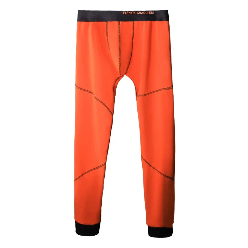 Winter long Johns men's underwear thick fleece pants Single thermal pants tights leggings youth cotton pants
