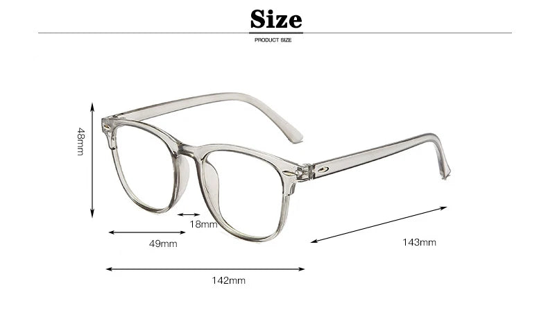 3 Pcs/Set Transparent Computer Glasses Frame Women Men Anti Blue Light Round Eyewear Blocking Glasses Optical Spectacle Eyeglass