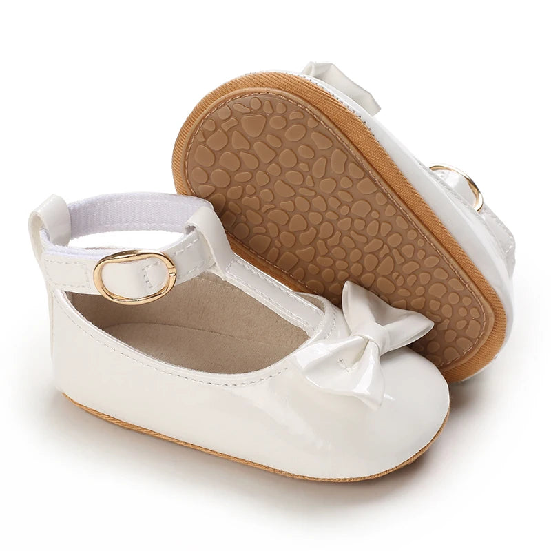 Cute White Lace Baby Girl Princess shoes Baby Moccasins Moccs Shoes Bow Fringe Rubber Soled Non-slip Footwear Crib Shoes
