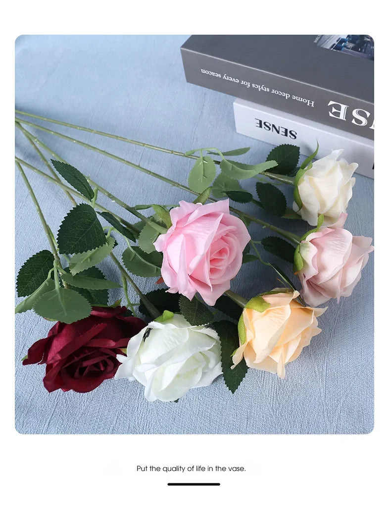 Artificial Roses Flowers Wedding Procional Flower Arch Decor Handheld Baund Wall Flower Bouquet Home Decor Accories