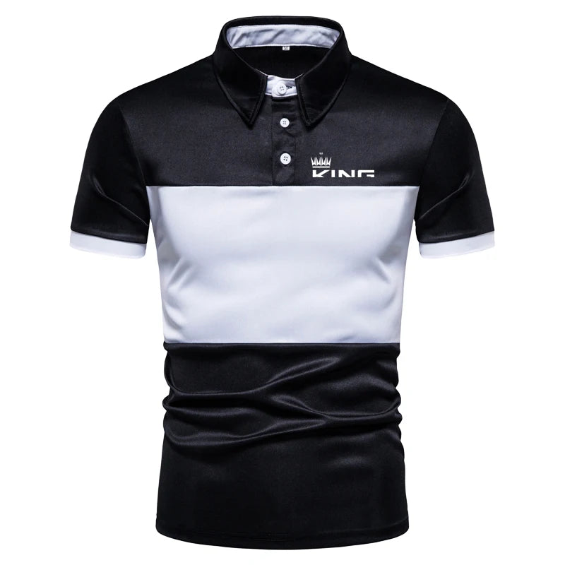 Summer Men's High Quality Polo Shirt Casual Sportswear Short Sleeve Lapel T-shirt Loose Fashion Clothing Golf Top