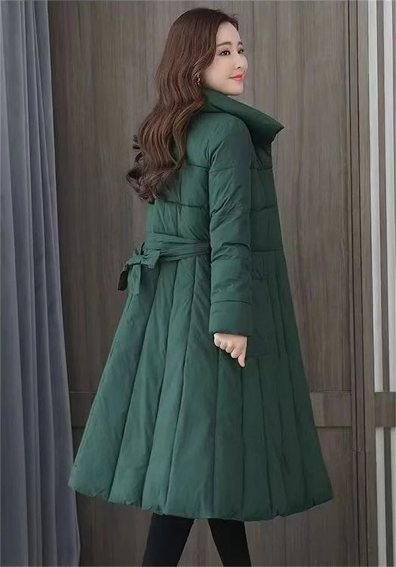 Winter Jacket Women Long Down Jackets Warm Parkas 2024 New Female's Casual Thick Quilted Cotton Puffer Coats Parkas Outwear