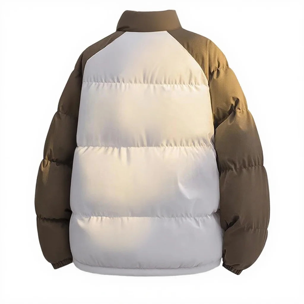 Men's Winter Cotton-padded Jacket,Outdoor Waterproof & Windproof Down Coat, Thickened Warm Casual Cotton-padded Outerwear
