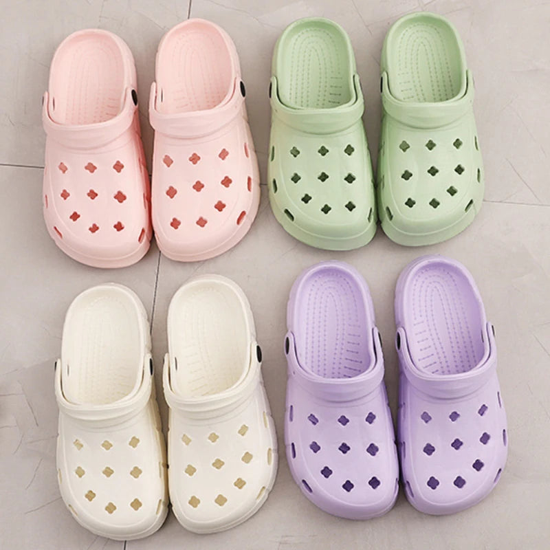 Summer New Women Slippers Sandals Men's Outdoor Casual Shoes Beach Slippers Soft Platform Cartoon Garden Shoes Clogs Slippers