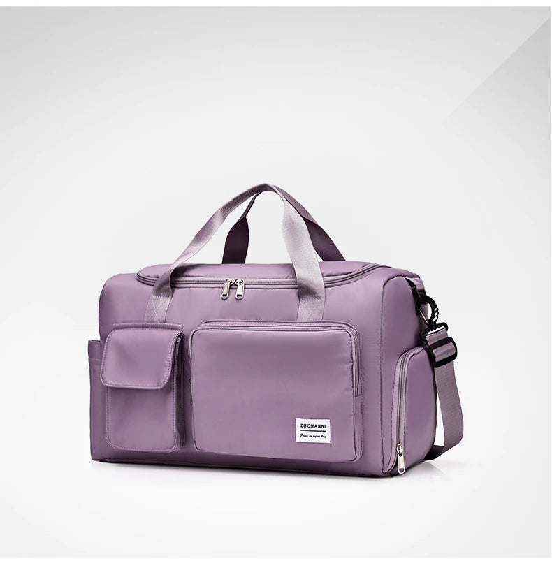 Travel Bag Female Large-Capacity Hand Luggage Dry-Wet Separation Sports Fitness Bag Short-Distance Travel Package