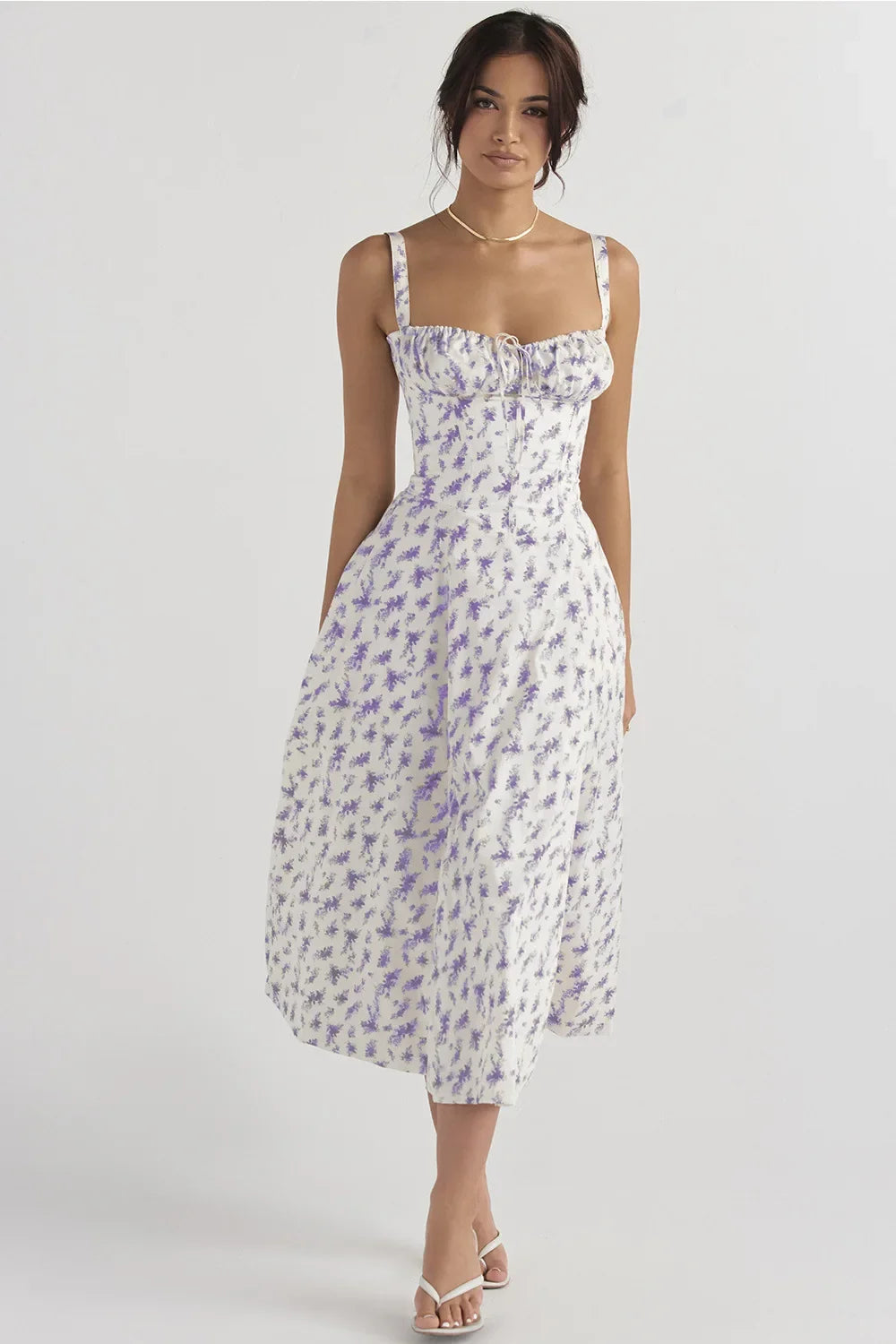 Women Beach Vacation Dress French Lazy Style Dress-Solid Color Or Printed Multi-Color Spring Summer 2025 New Arrival