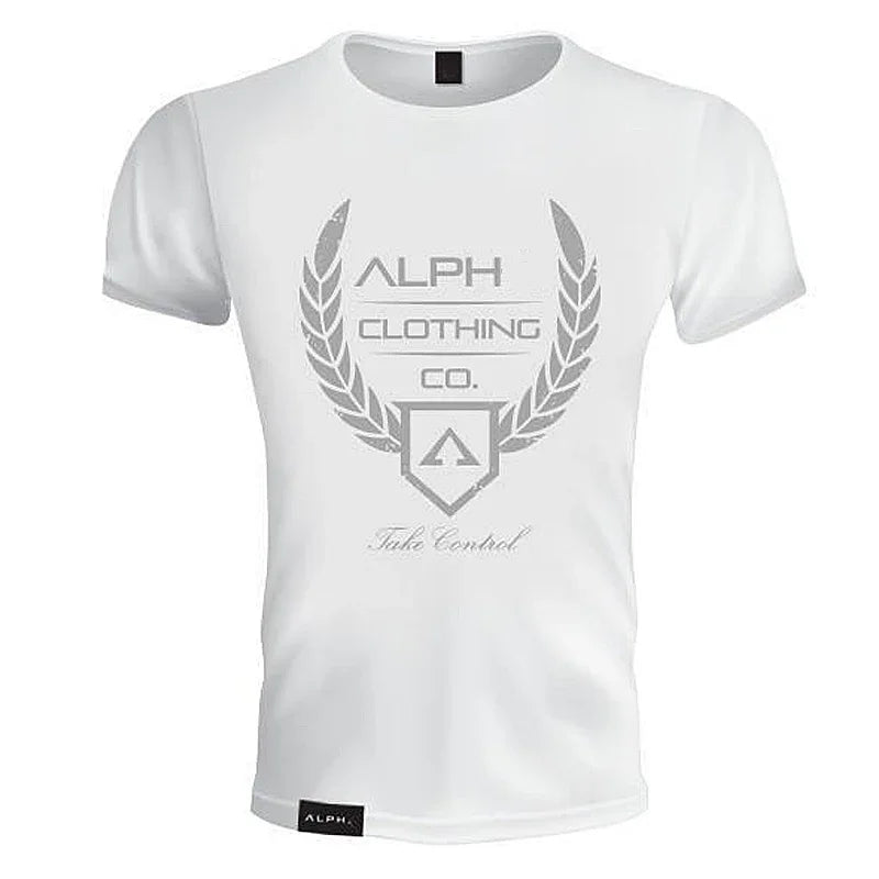 Men's Summer Skinny Short Sleeve Casual T-Shirt Male Gym Fitness Sport Running Workout Tight Tee Cotton Tops Sweatshirt Clothing