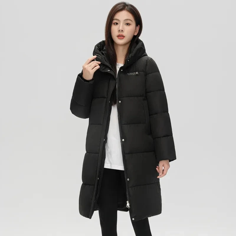 2025 New Long Winter Jacket Women Parkas Down Cotton Jackets Warm Hooded Outwear Female Thick Cold Snow Wear Coats Puffer Jacket