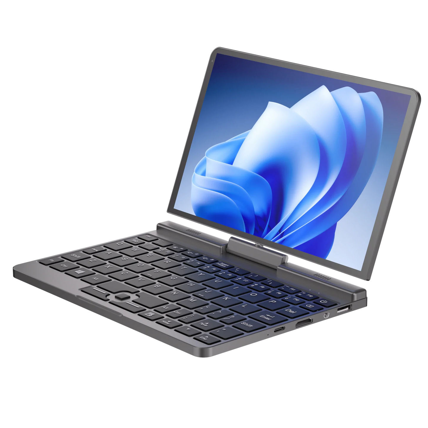 Mini Laptop 8 inch HD Touch Screen Mini Computer Windows 11 Pro Intel N100 4 Cores 2-in-1 Pocket PC 12GB LPDDR5 RAM 1TB M.2 SSD